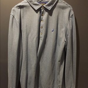 Nautica slim fit 3 button long sleeve shirt